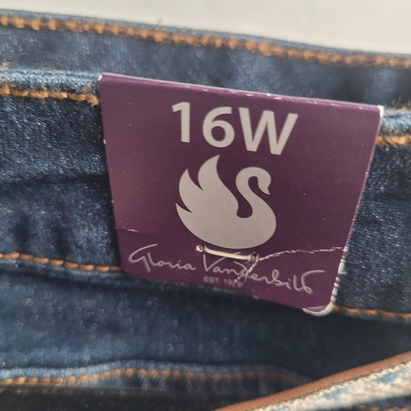 NWT Gloria Vanderbilt Cleo Belted Skimmer Capri Women's Size 16W - Picture 8 of 13